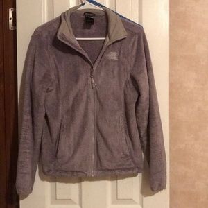 Gray North Face jacket